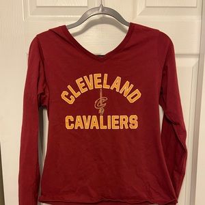 Cleveland Cavaliers womens v neck long sleeve tee